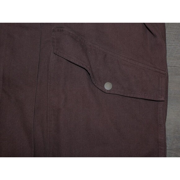 NWT MATE THE LABEL WOMEN'S COTTON CANVAS CHORE JACKET BROWN $220 - Picture 6 of 9